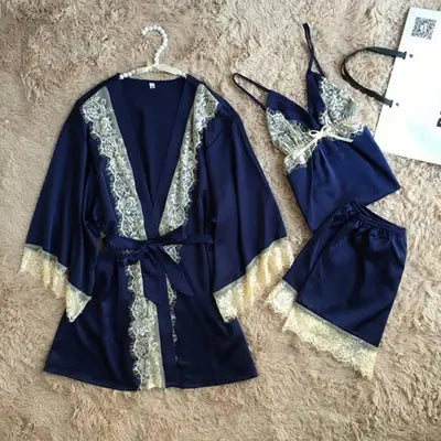 Lace Satin Pajamas Sets