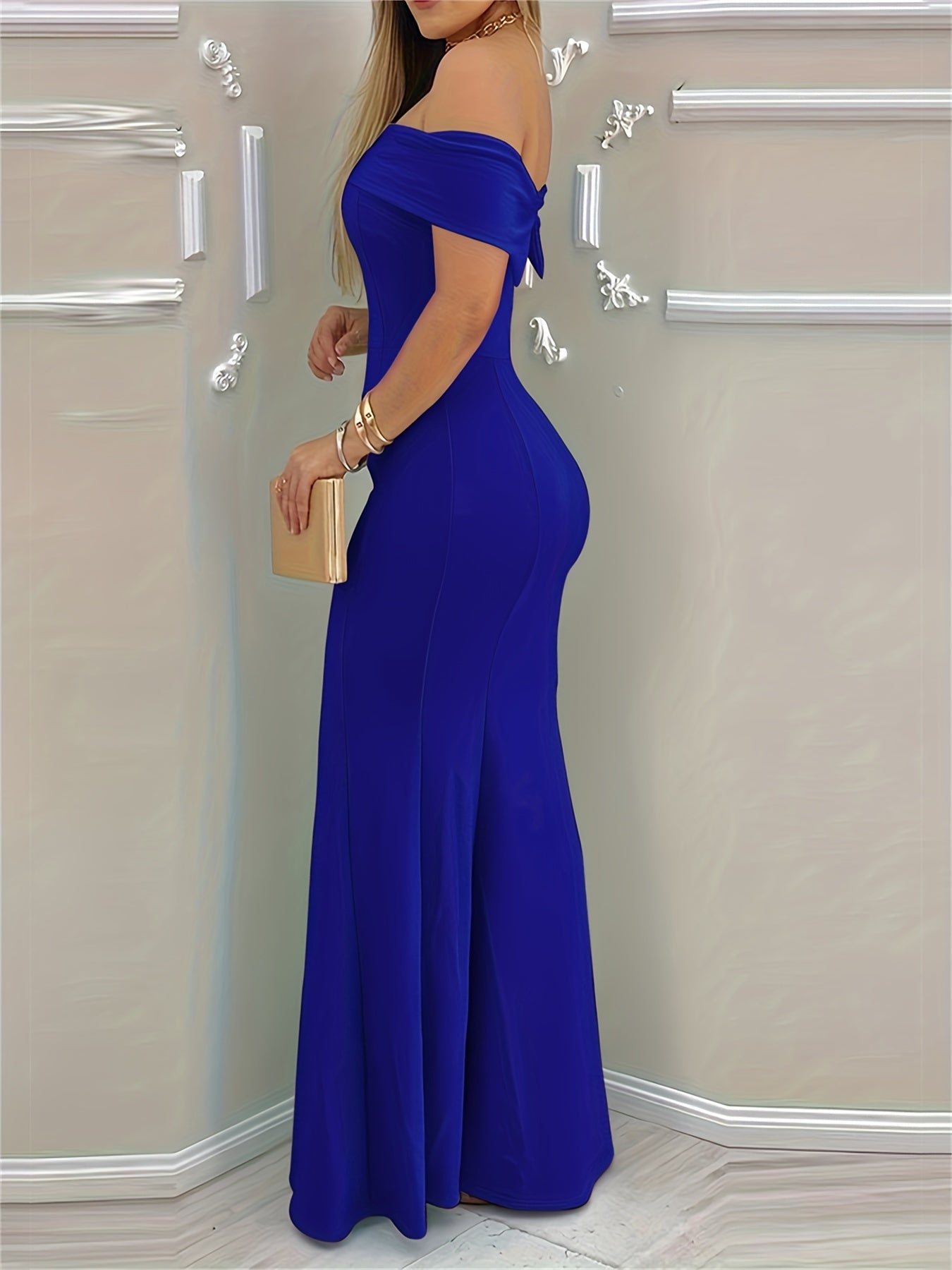 Elegant Off-Shoulder Maxi Dress