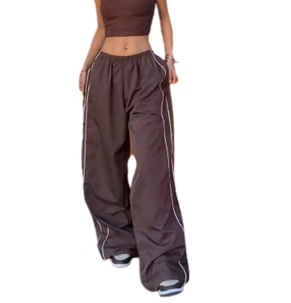 Boho-Chic Parachute Cargo Pants