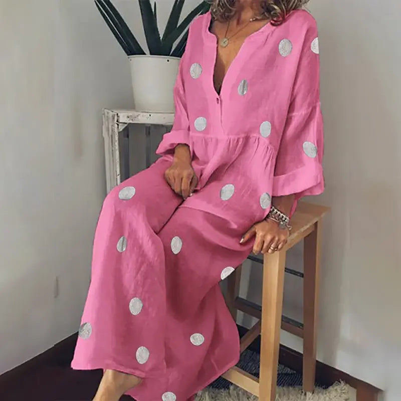 Bohemian Printed Maxi Dress