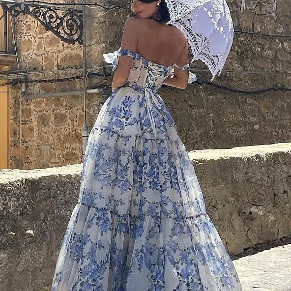 2024 Spring Summer Off-Shoulder Elegant Evening Dress