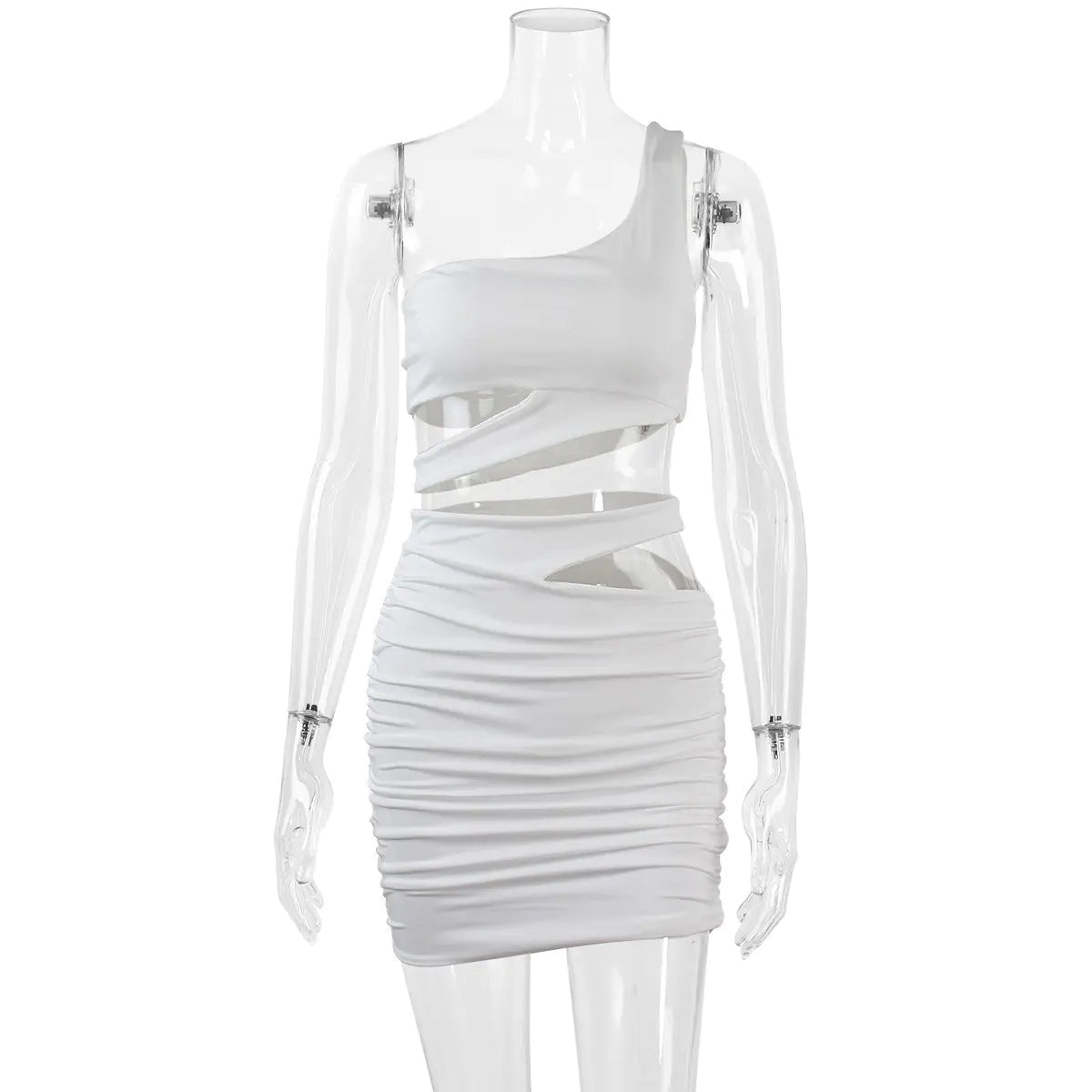 Summer Women's Two-Piece Set - Sexy Hollow Mini Skirt
