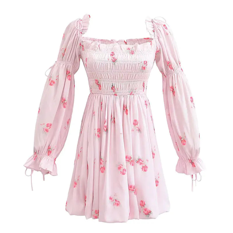2024 Summer Elegant Off-Shoulder Floral Dress