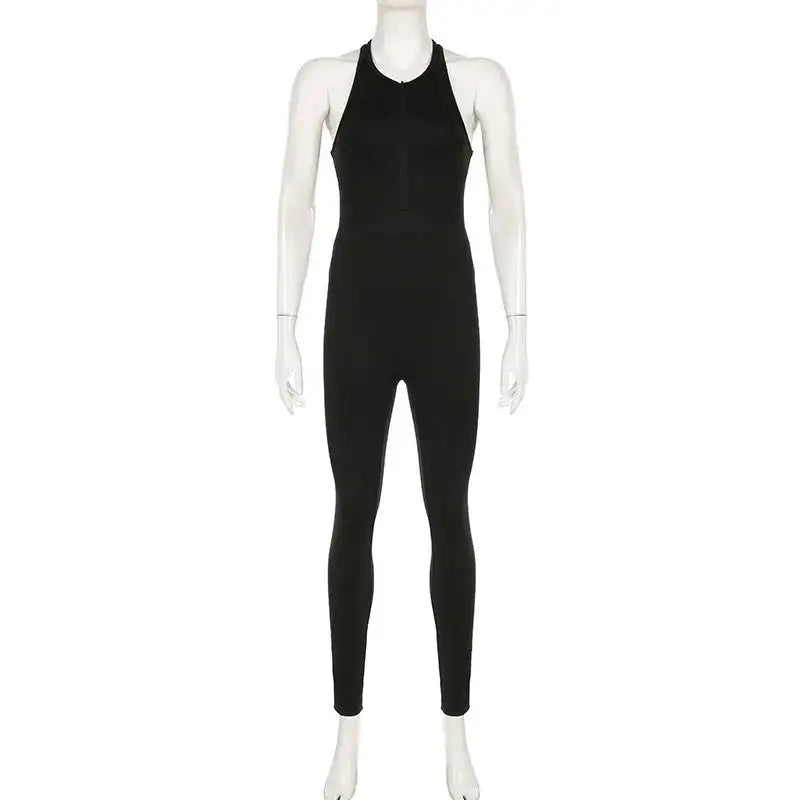 Sleeveless Bodycon Yoga Jumpsuit