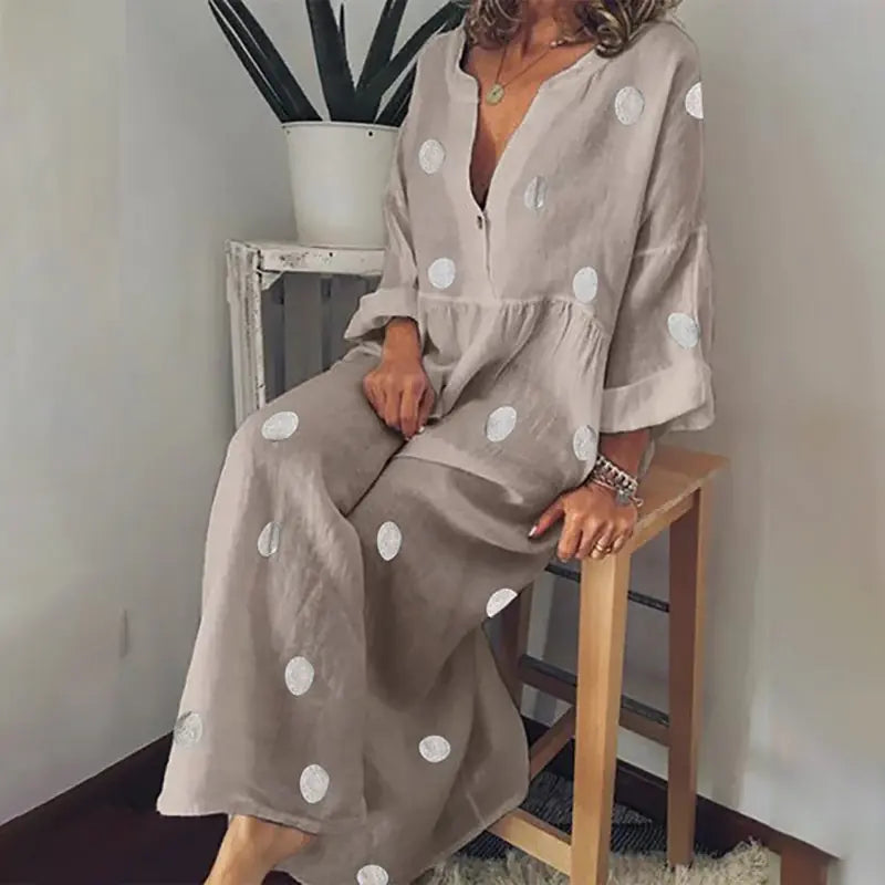 Bohemian Printed Maxi Dress