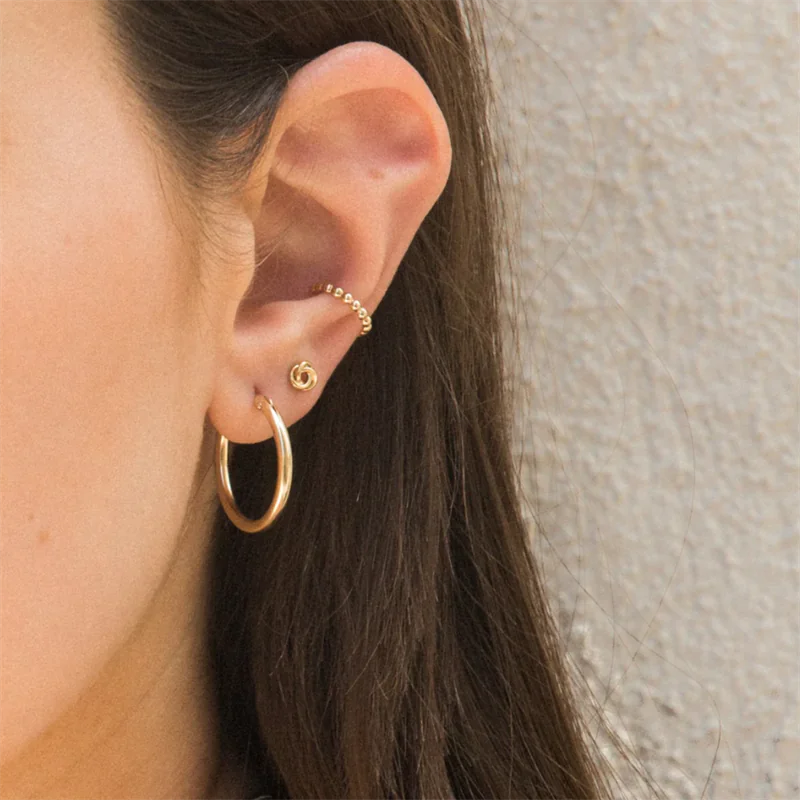 Eternal Love Knot Studs – 14K Gold Filled Elegance