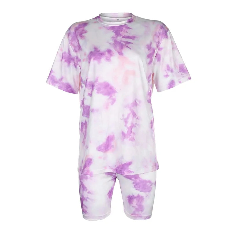 Trendy Tie-Dye Two-Piece Casual Set