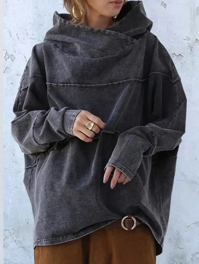 Fashionable Loose Cotton Hoodie