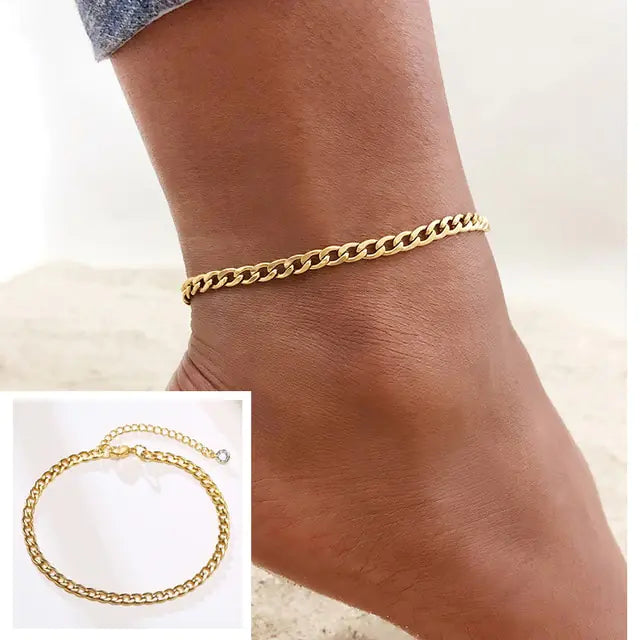 Adjustable Snake Chain Anklet