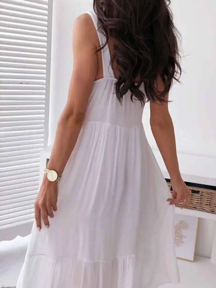 Enchanted Floral Sleeveless Cocktail Dress