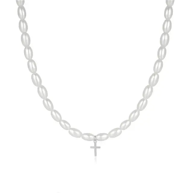 Sterling Silver French Millet Pearl Choker
