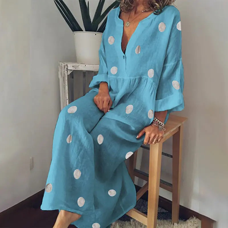 Bohemian Printed Maxi Dress