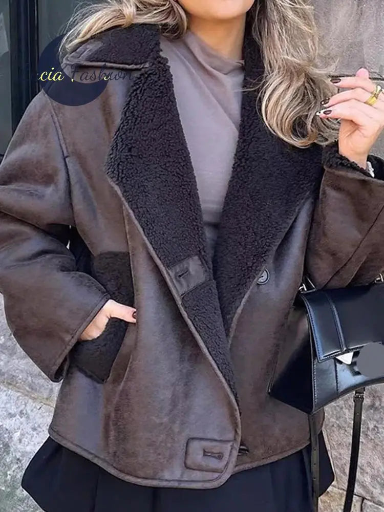 Fleece Patchwork Jacket