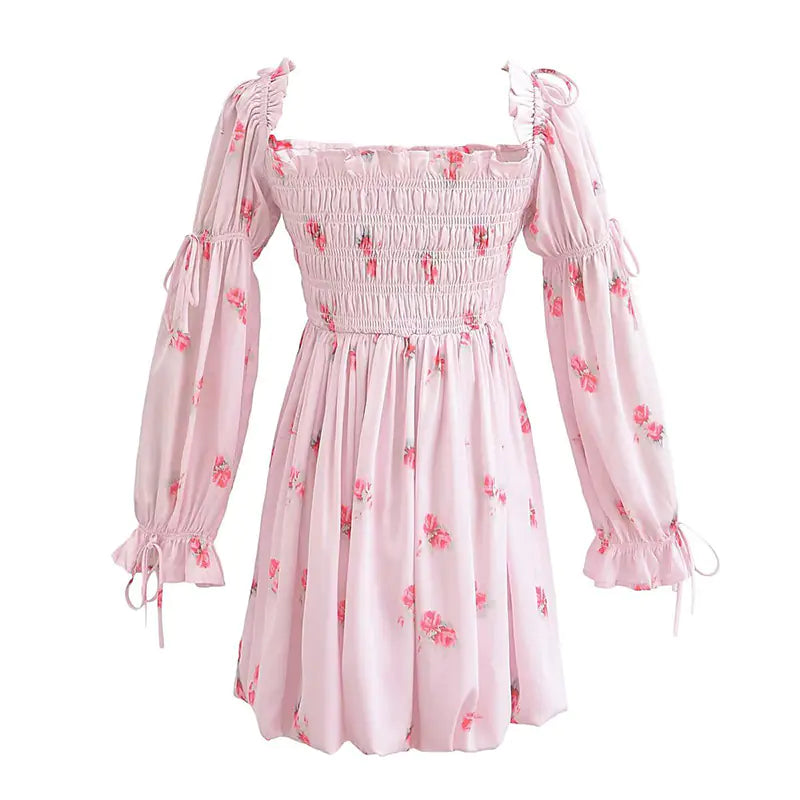 2024 Summer Elegant Off-Shoulder Floral Dress