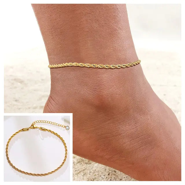 Adjustable Snake Chain Anklet