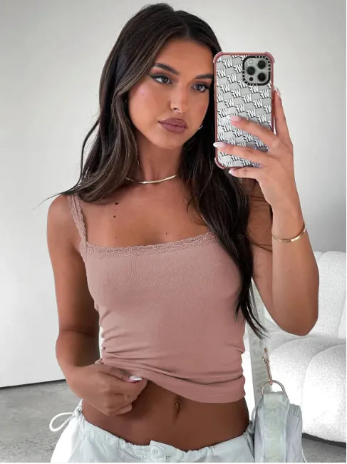 Women's Slim Fit Cropped Camisole