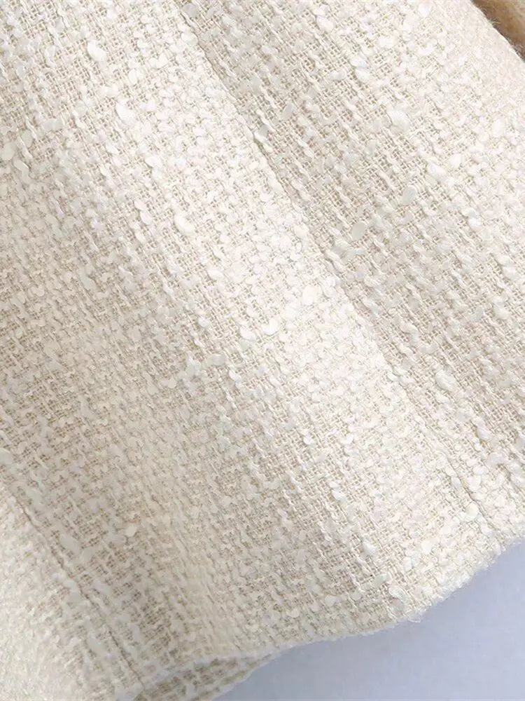 Textured Breasted Blazer