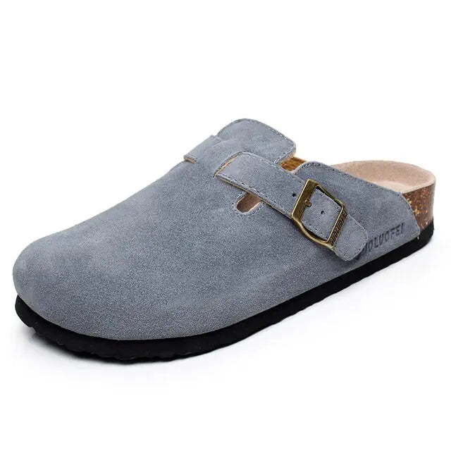 Baotou Closed Toe Cork Slippers