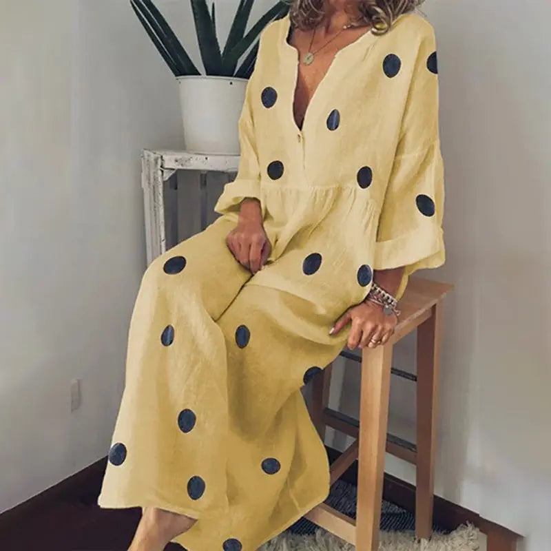 Bohemian Printed Maxi Dress