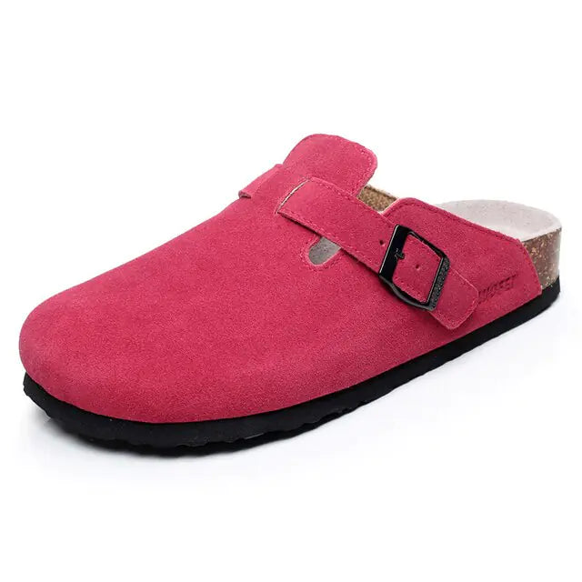 Baotou Closed Toe Cork Slippers