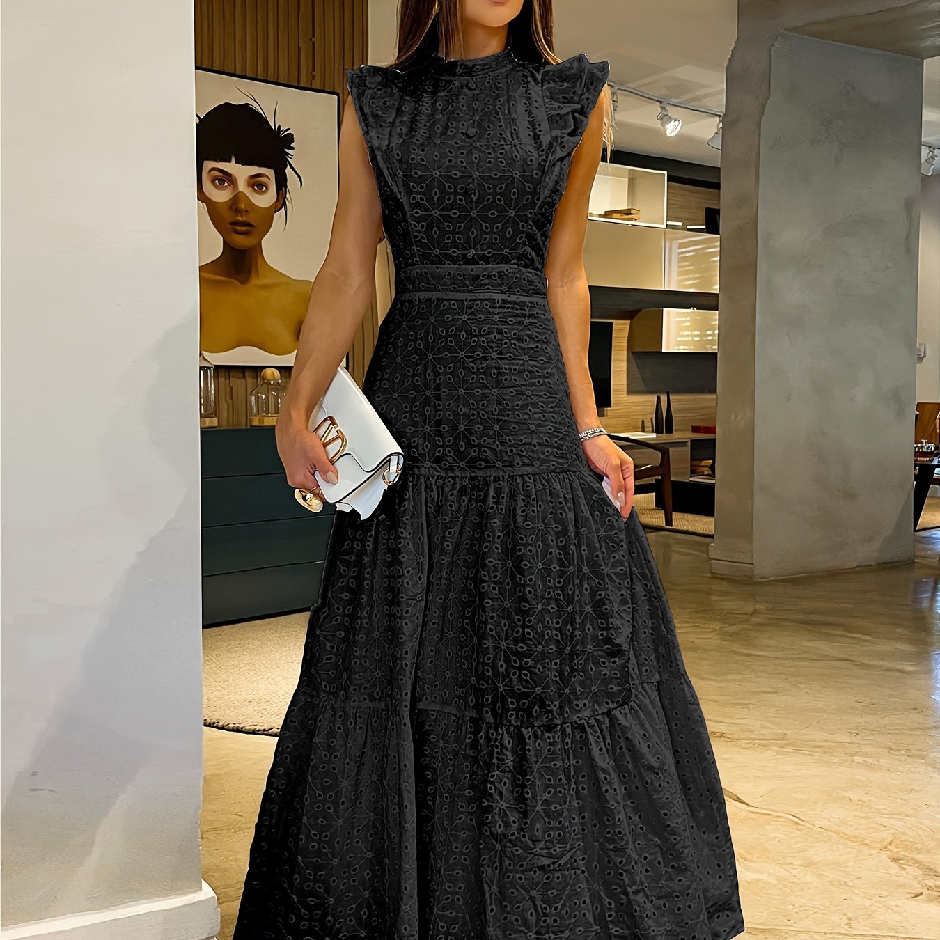 Elegant Flutter Maxi Dress