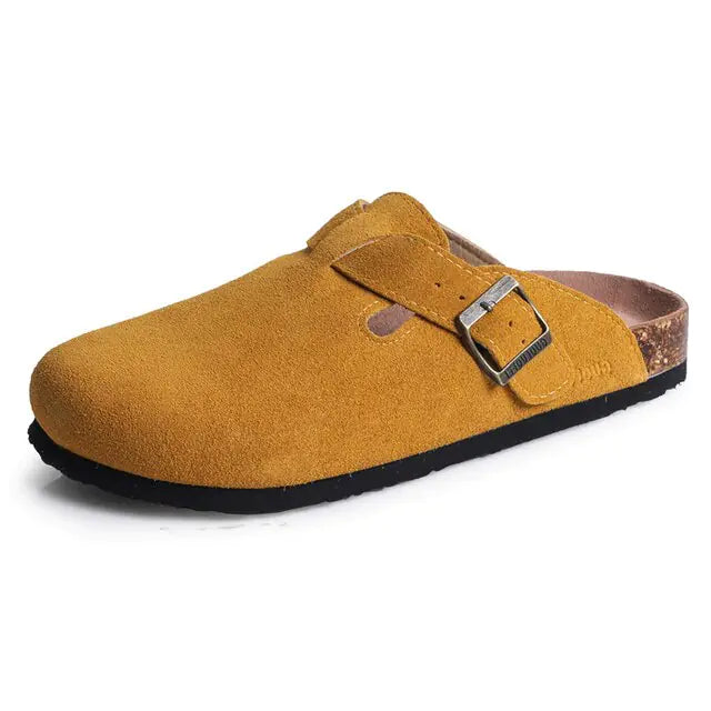 Baotou Closed Toe Cork Slippers