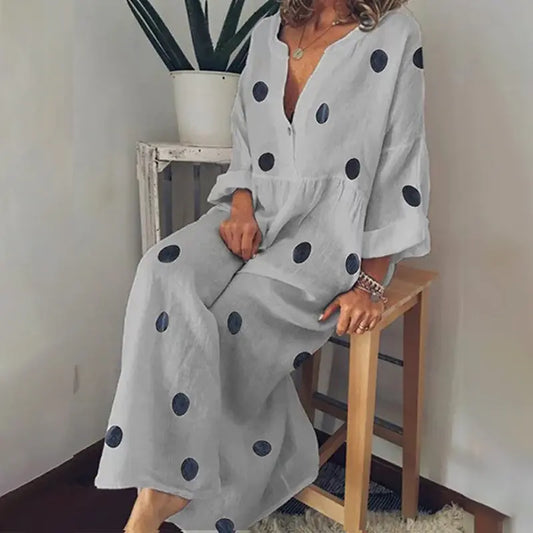 Bohemian Printed Maxi Dress