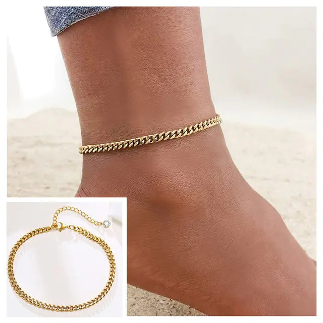 Adjustable Snake Chain Anklet