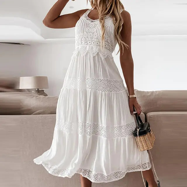 Casual Summer Lace Slim Dress