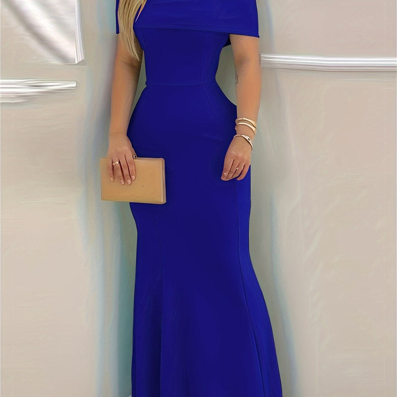 Elegant Off-Shoulder Maxi Dress