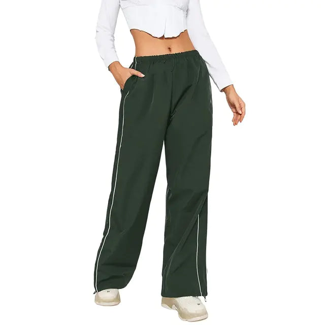 Boho-Chic Parachute Cargo Pants