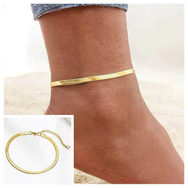 Adjustable Snake Chain Anklet
