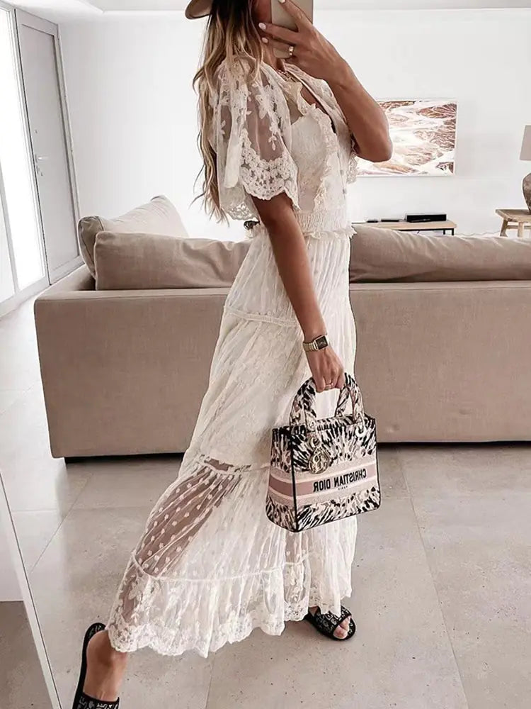 Casual Summer Lace Slim Dress