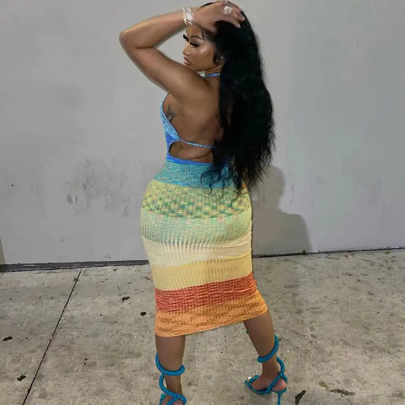 One In A Million Knit-Look Midi Dress
