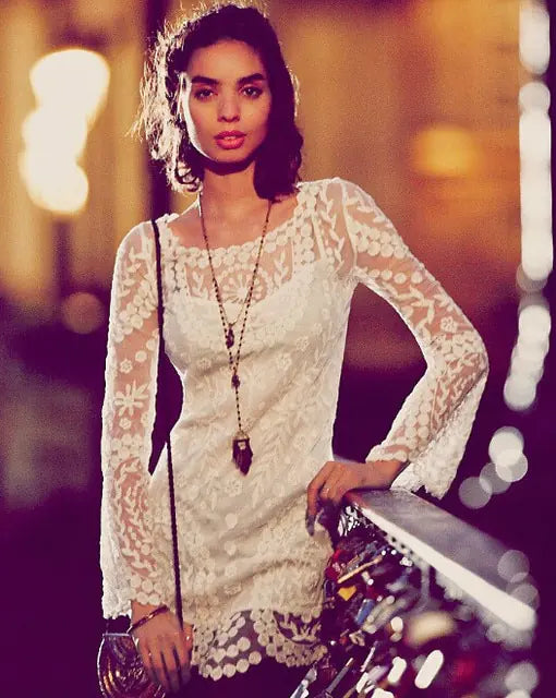 Flower Lace Beach Dress