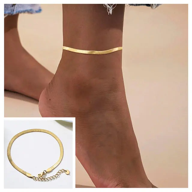Adjustable Snake Chain Anklet