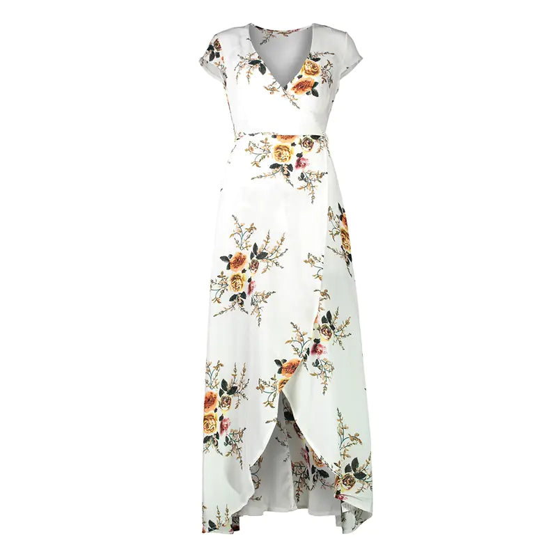 LIVA Chiffon Split Maxi Dress for Beach Wear