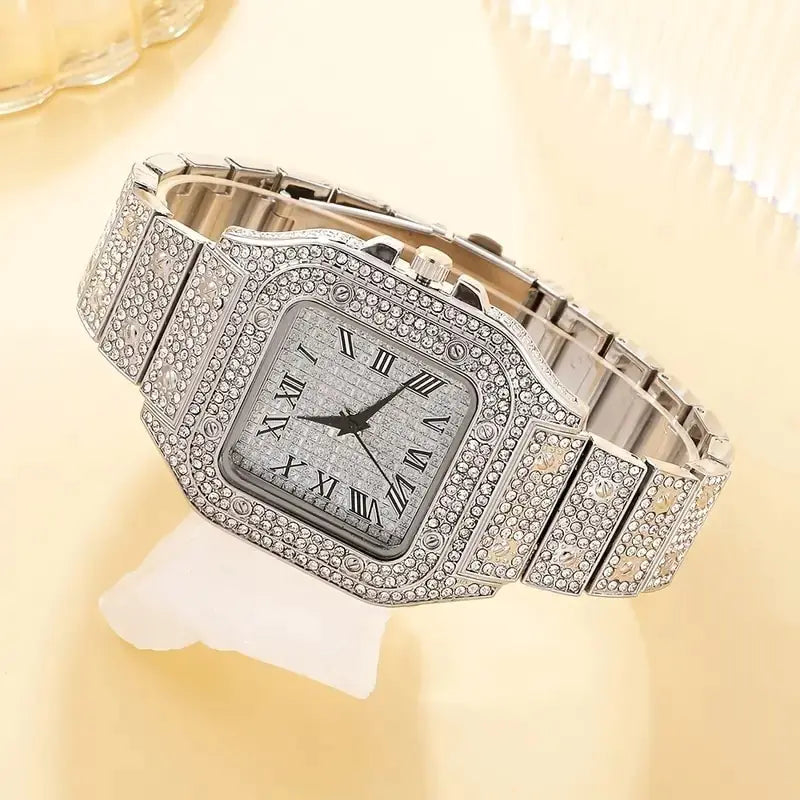 2Pcs Set Diamond Watches