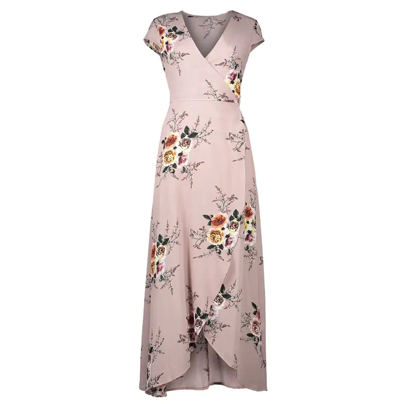 LIVA Chiffon Split Maxi Dress for Beach Wear