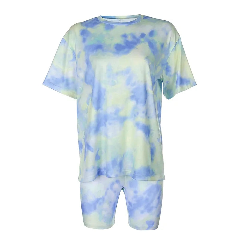 Trendy Tie-Dye Two-Piece Casual Set