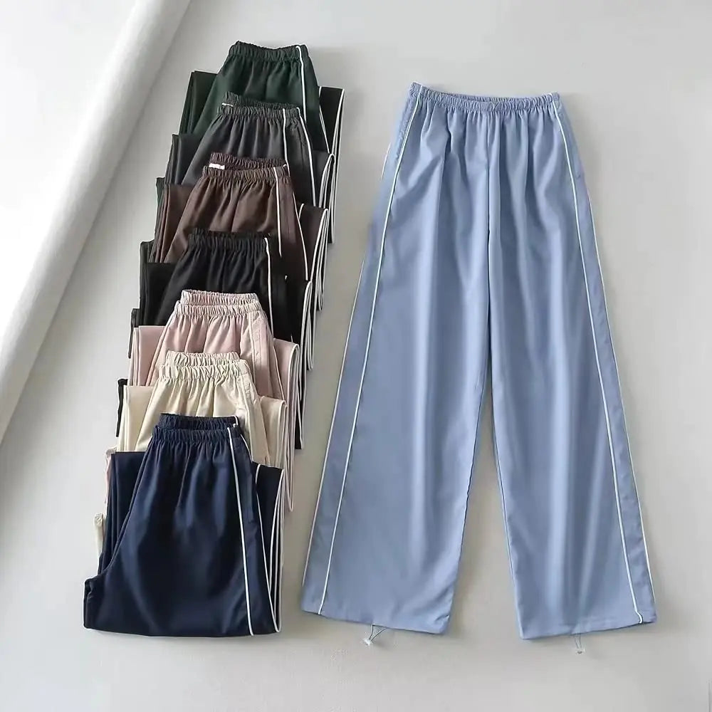 Boho-Chic Parachute Cargo Pants