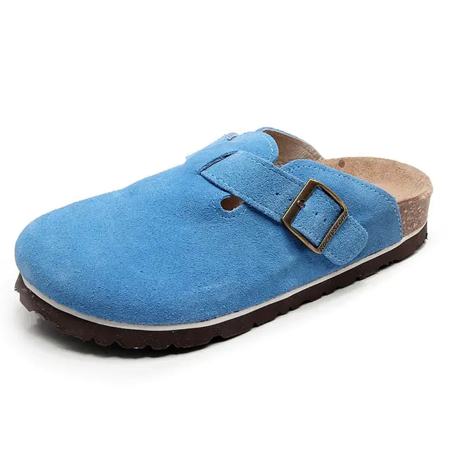 Baotou Closed Toe Cork Slippers