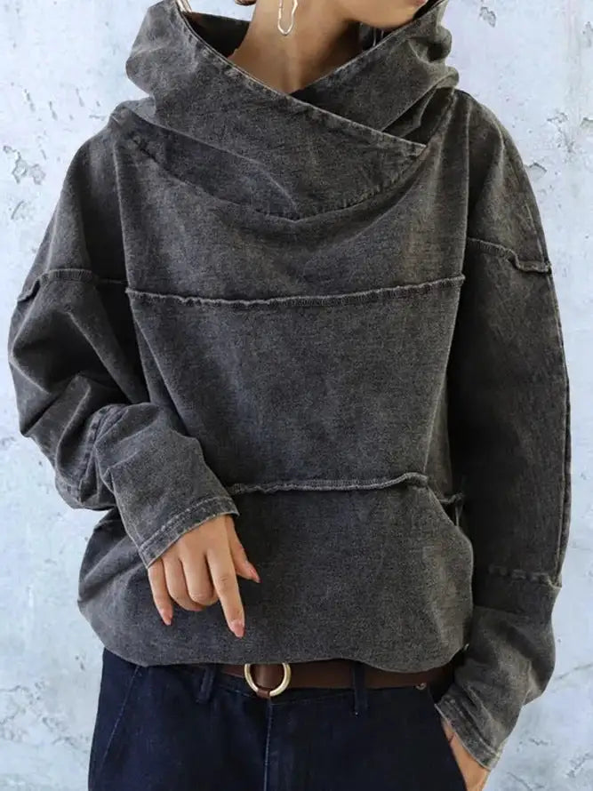 Fashionable Loose Cotton Hoodie