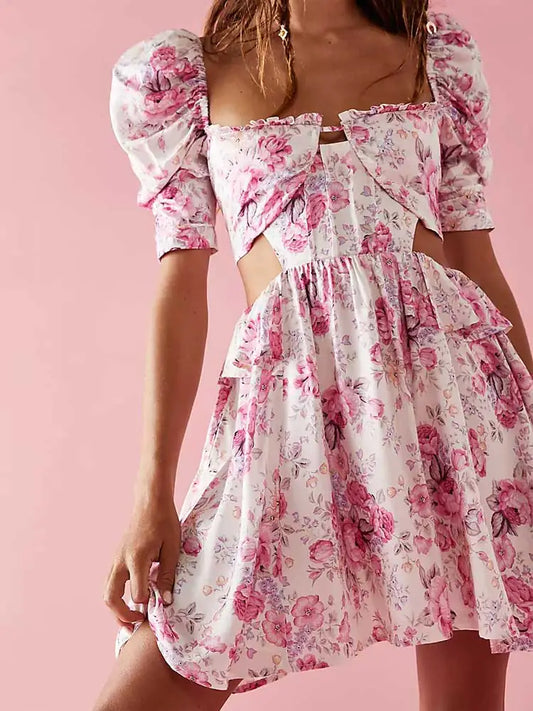 Pink Floral Dress