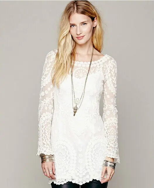 Flower Lace Beach Dress