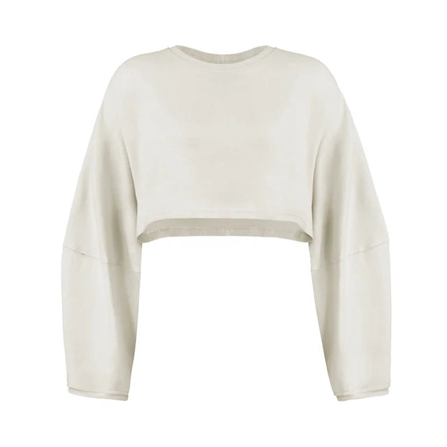 Sporty Crop Top Long Sleeve