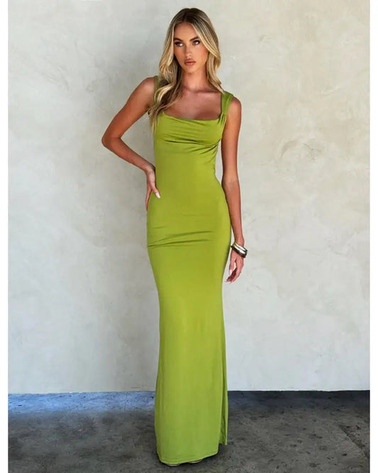Form-Fitting Backless Dress