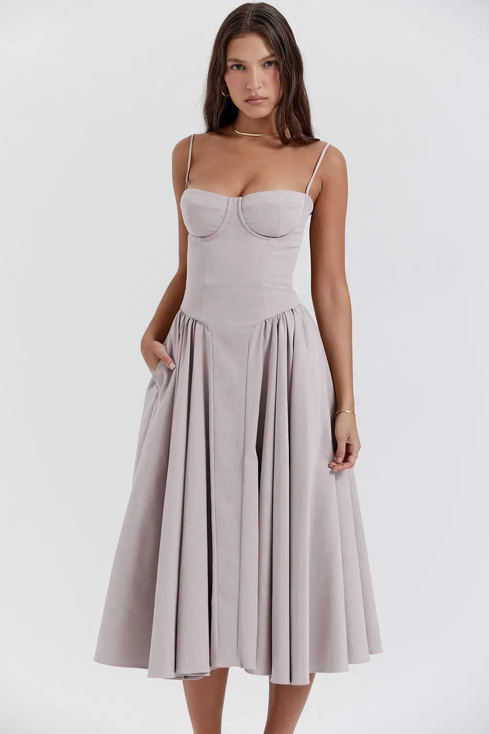 Chic Sleeveless Backless A-line Dress