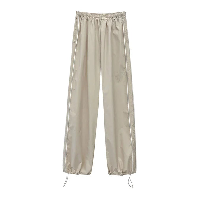 Boho-Chic Parachute Cargo Pants