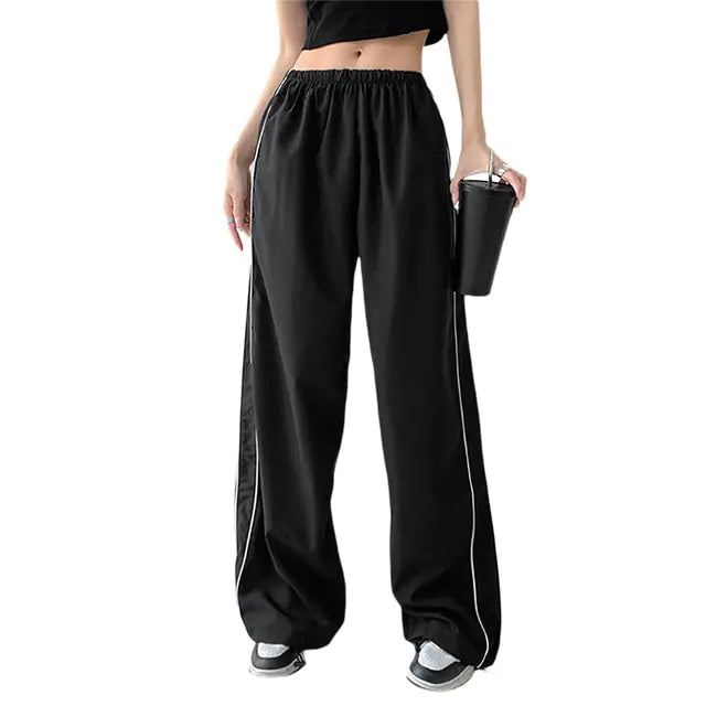 Boho-Chic Parachute Cargo Pants